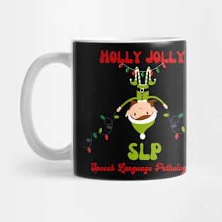 Speech language pathologist Christmas, speech therapist, speech path, slp, slpa Mug